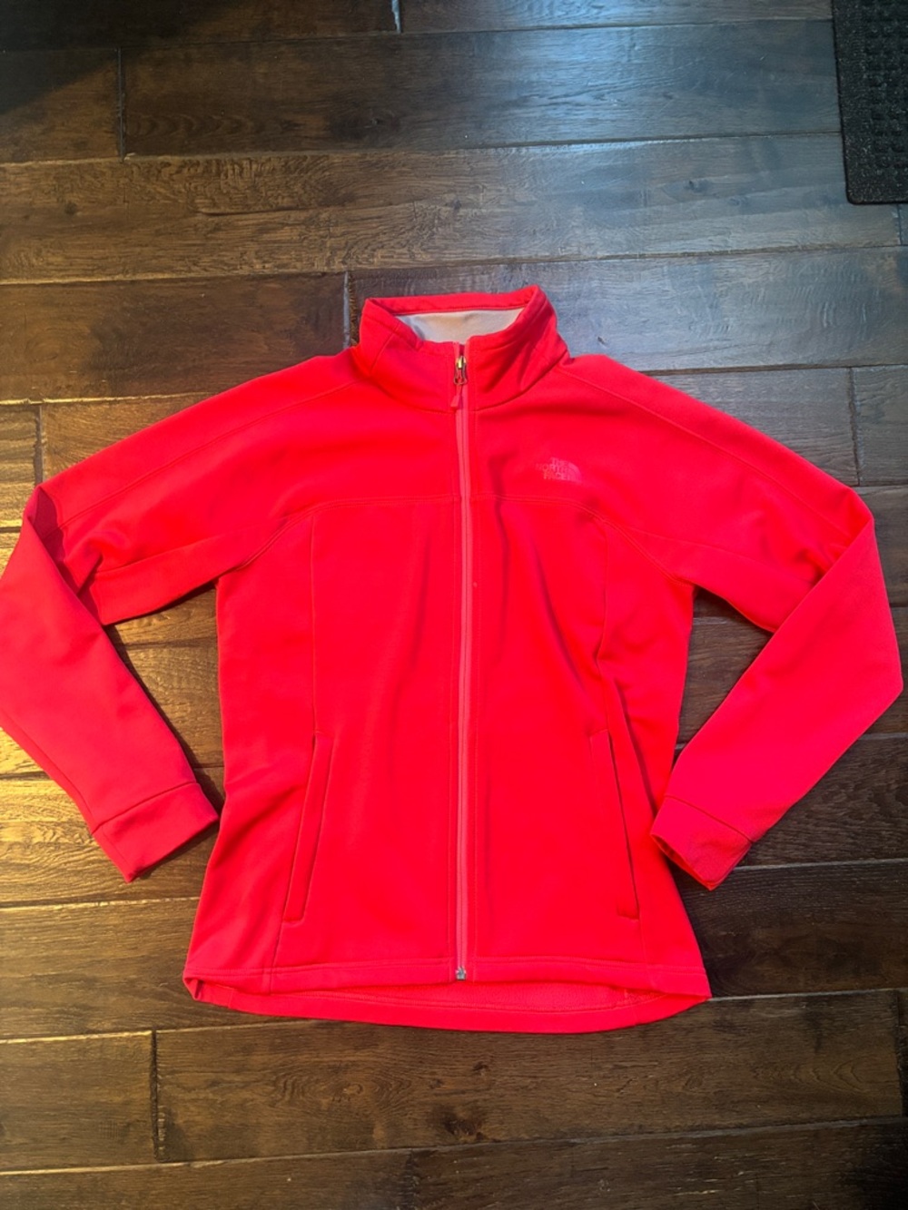 The North Face Adult M Watermelon Red Fleece Lined Full-Zip Jacket